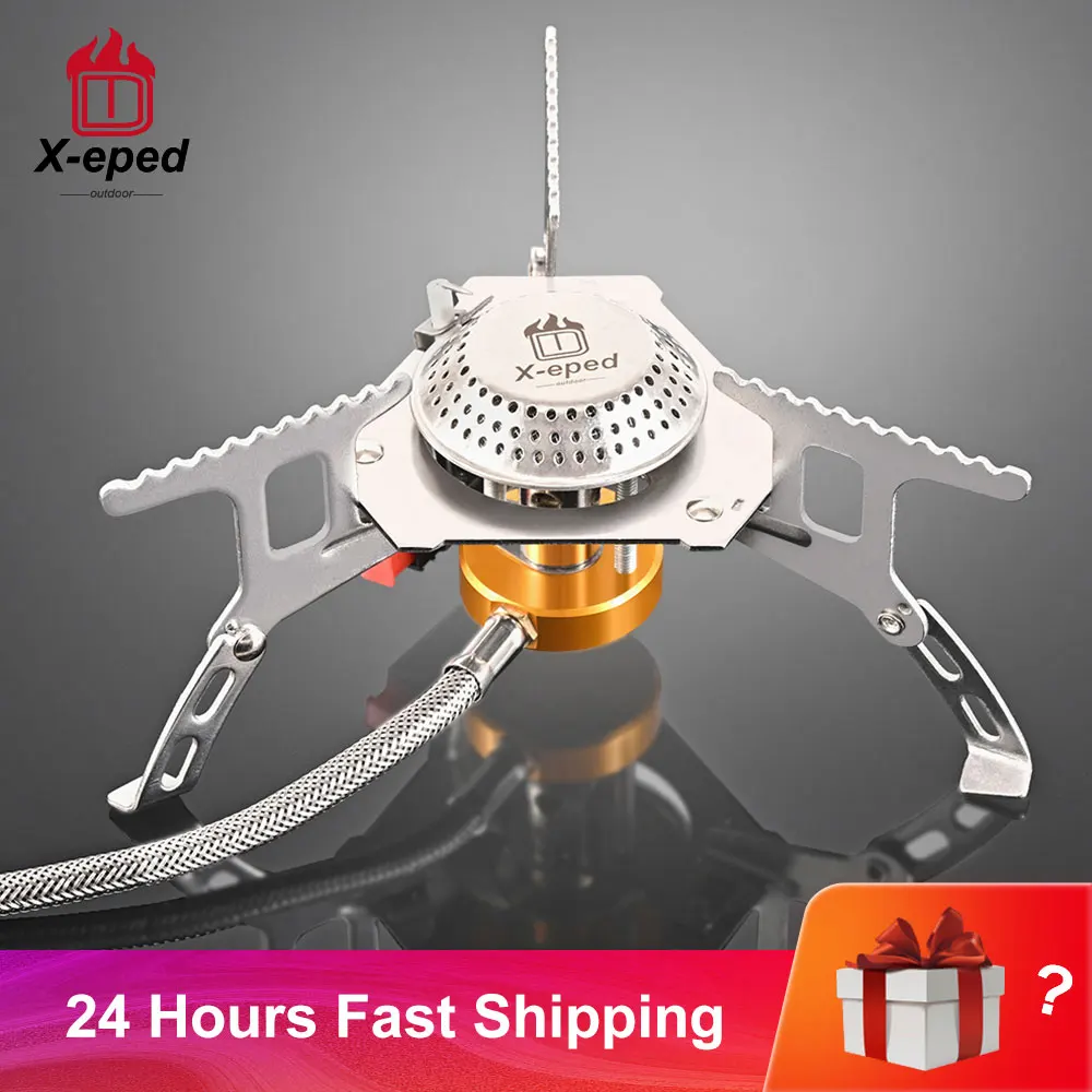 Туристическая газовая плита X eped портативная складная туристическая