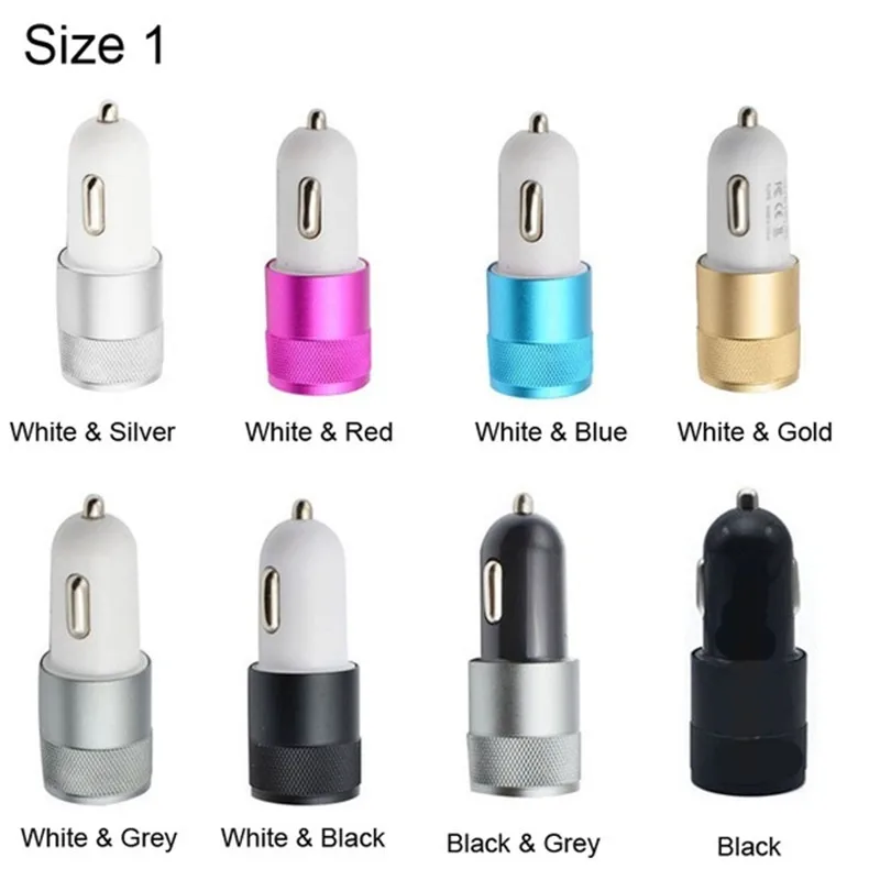 

Mini 2 Port USB Car Charger Adapter For iPhone Xiaomi HUAWEI 5V 3A Fast Charging USB Charger Mobile Phone Dual USB Car-charger