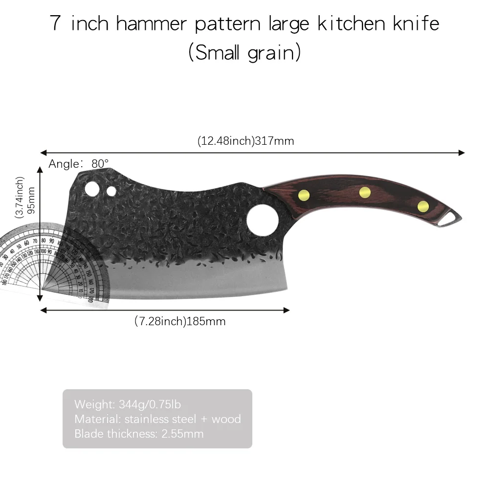 Нож мясника из нержавеющей стали точильный камень 7 дюймов измельчитель в