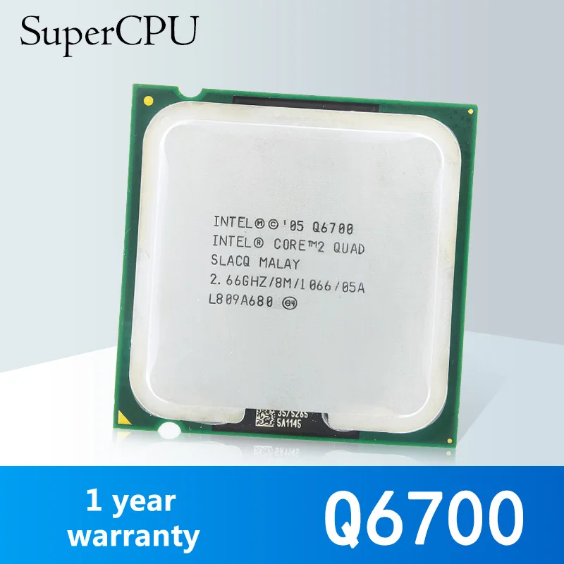 

Процессор Intel Core 2 Quad Q6700 2,66 ГГц четырехъядерный ЦПУ L3 8M 95 Вт LGA 775 1066 Рабочий стол 100%