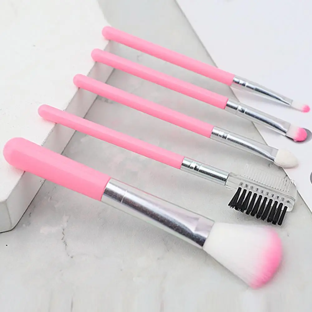 

5Pcs/Set Makeup Brushes Handle Face Make Up Soft Cosmetic Foundation Brushes for Travel
