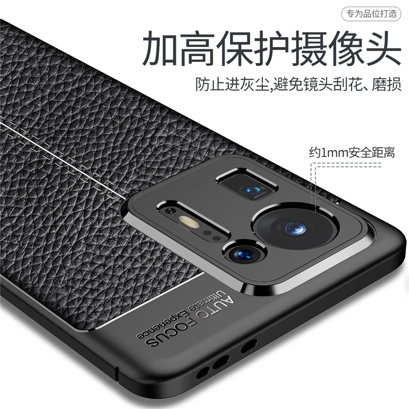 For Xiaomi Mi Mix 4 Case Luxury Leather Soft Rubber Silicone Case For Mi Mix 4 Cover For Xiaomi Mi Mix 4 Case