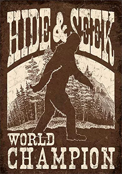

Warning! Please Do Not Feed The Sasquatch Tin Sign Warning Metal Sign Hide and Seek Club Wall Iron Poster Plate