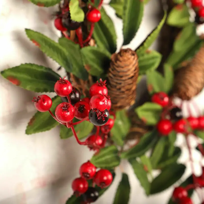 Рождественские гирлянды украшения вечерние венки для дома рождественские