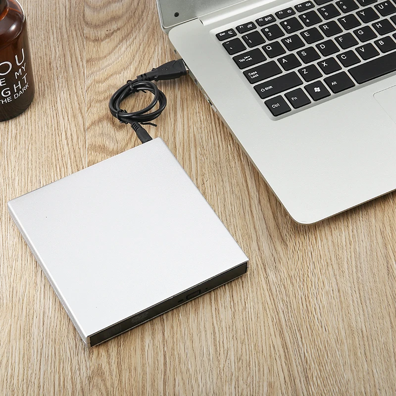 1 шт. тонкий USB 2 0 Внешний DVD CD записывающее устройство чтения проигрыватель для ПК
