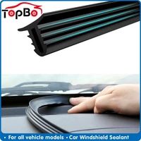 1 6m u type car rubber sound seal strip car windshield sealant dashboard soundproof rubber seal strip interior accessories