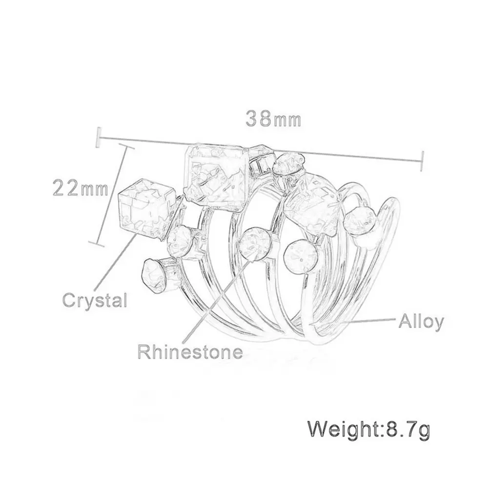Индивидуальное преувеличенное кольцо может быть наложено на объединенное