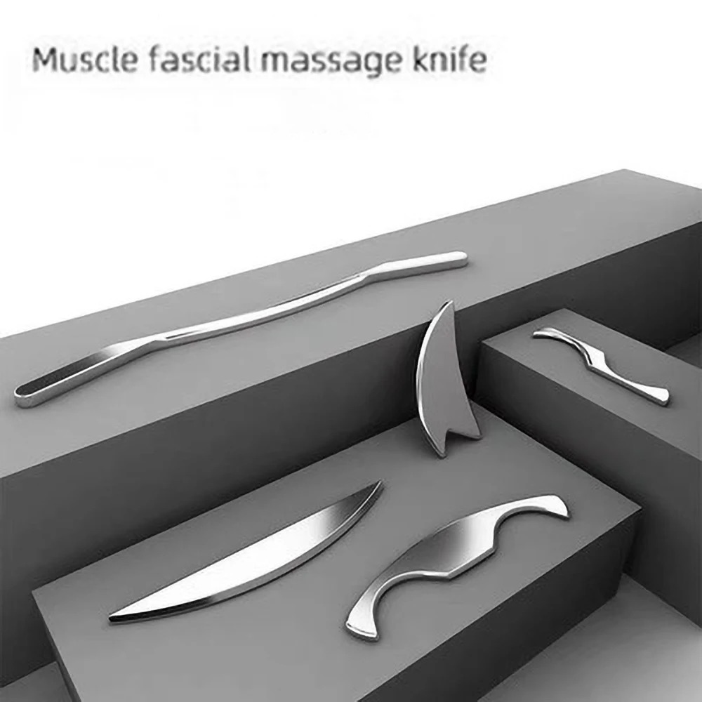 5-piece set of muscle and soft tissue relaxation exercise physiotherapy tool Meridian massage scraping knife