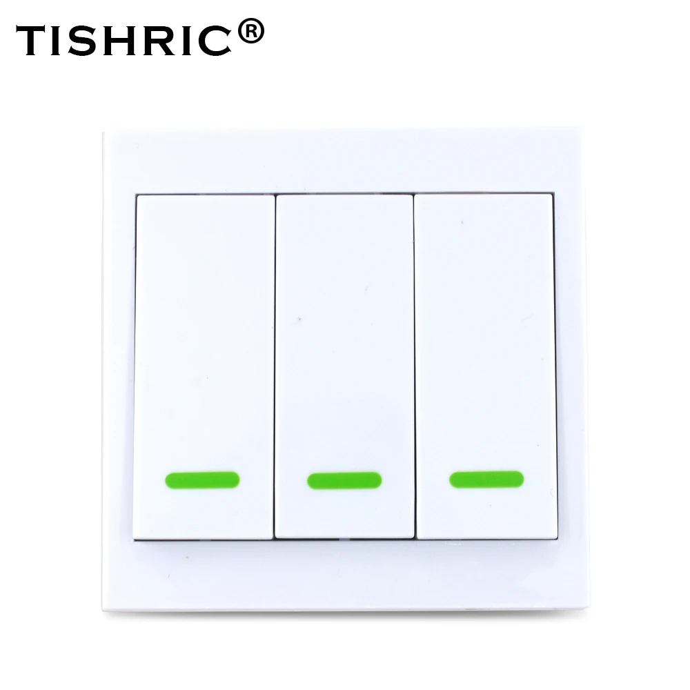 3C Remote TISHRIC RF пульт дистанционного управления 433 МГц передатчик 86 Тип стеновая панель липкий умный дом работа с SONOFF RF/T1/T2/T3/мост/TX/433 - Комплект: 3C Remote
