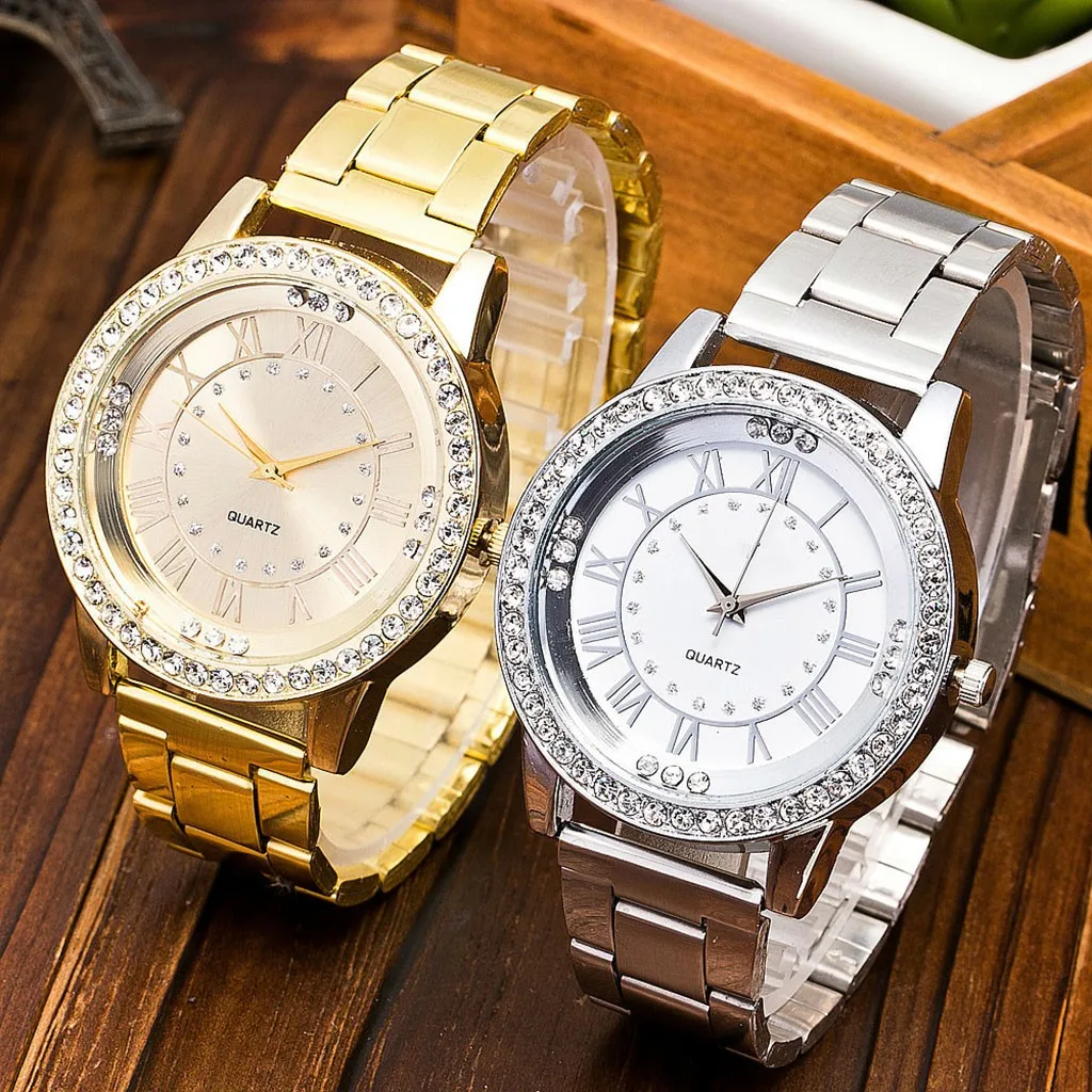 

Business ladies quartz watch classic temperament fashion simple women's watch elegant and delicate steel belt luxury U*