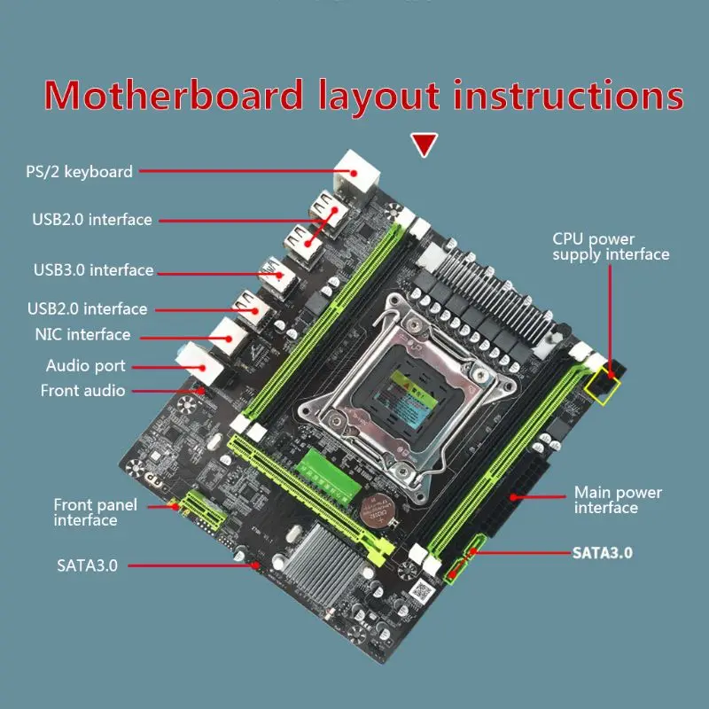 X79H 8 ядерный LGA 2011 игровая материнская плата 4xDDR3 DIMM Настольная компьютерная материнская плата настольная память Компьютерные аксессуары плата управления