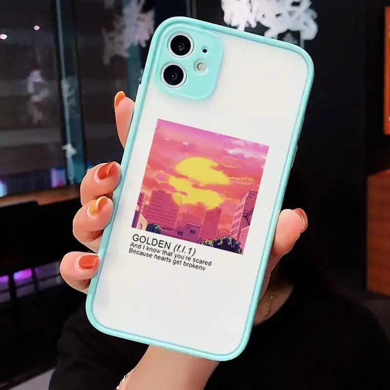 

Phone Case For iPhone 12 11 Mini Pro XR XS Max 7 8 Plus X Flower Summer Pink Matte transparent blue Cover