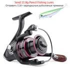 Катушка спиннинговая из нержавеющей стали, макс. нагрузка 8 кг, черная, 2020