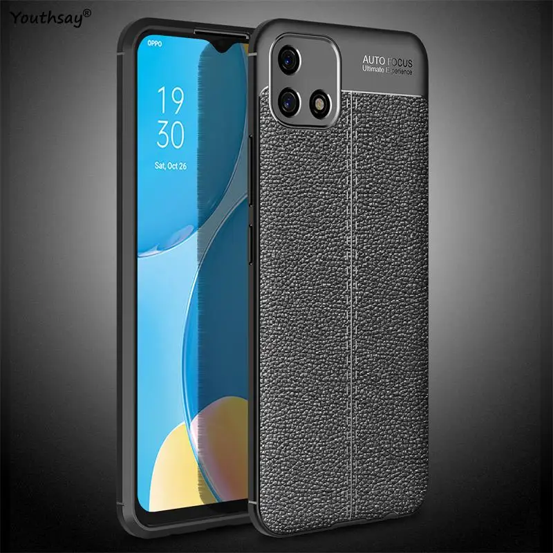 For OPPO A16k Cover Case For OPPO A16k A16 A15  Cover Shockproof TPU Soft Leather Style Phone Coque Fundas Bumper For OPPO A16K