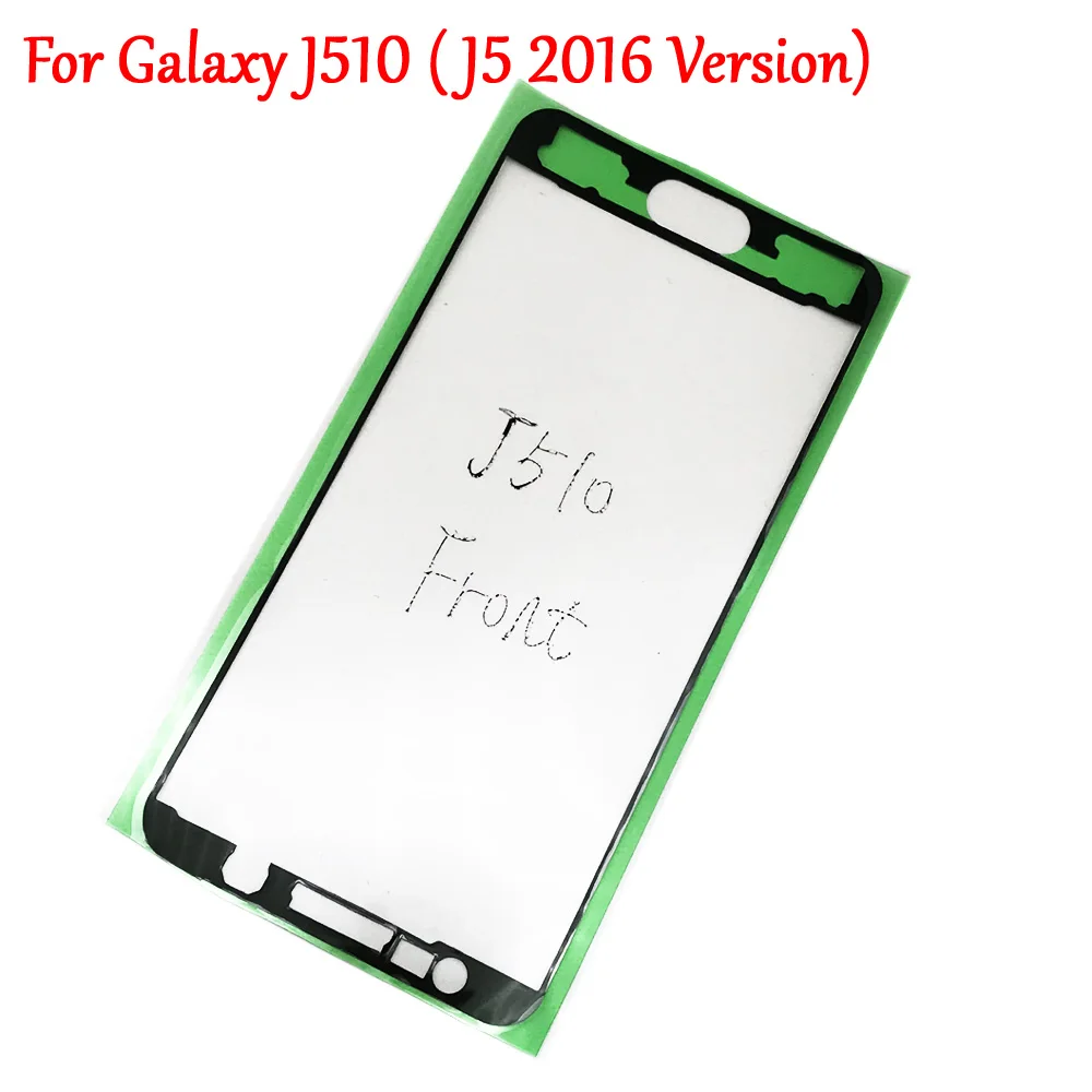 Оригинальный Корпус Передняя ЖК-рамка наклейка крышка клейкая для Samsung Galaxy J510 J510f