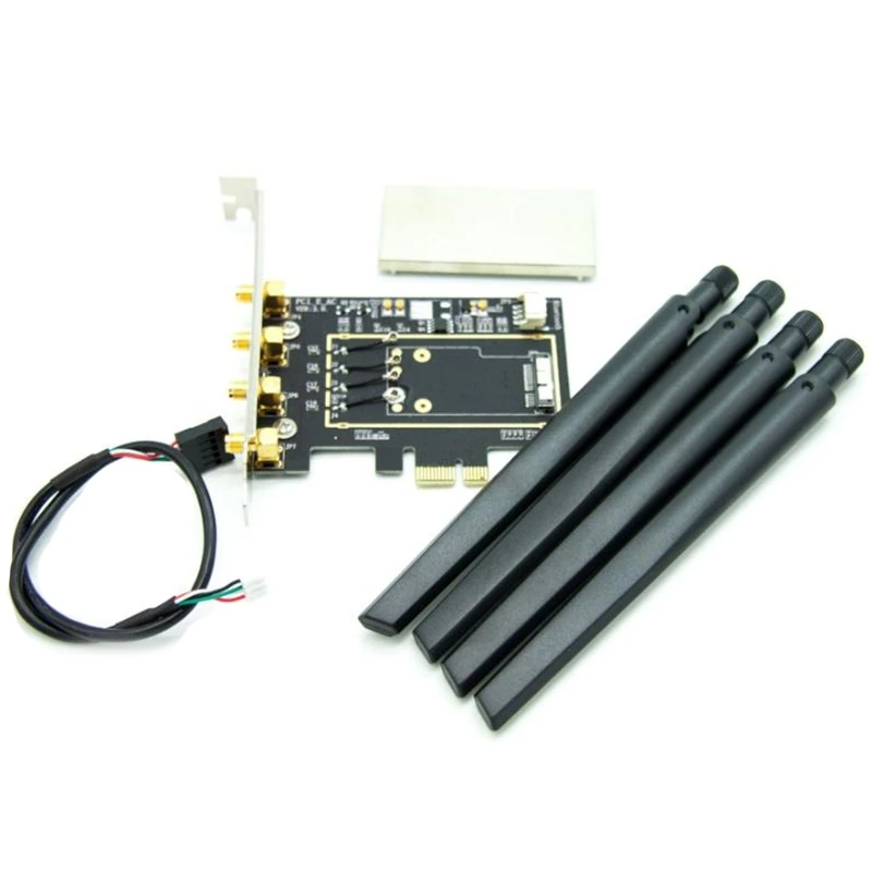 

Для Broadcom BCM94331 BCM94360CD BCM943602CDAX BCM943602CS WLAN карта для настольного компьютера адаптер для Apple WiFi карты