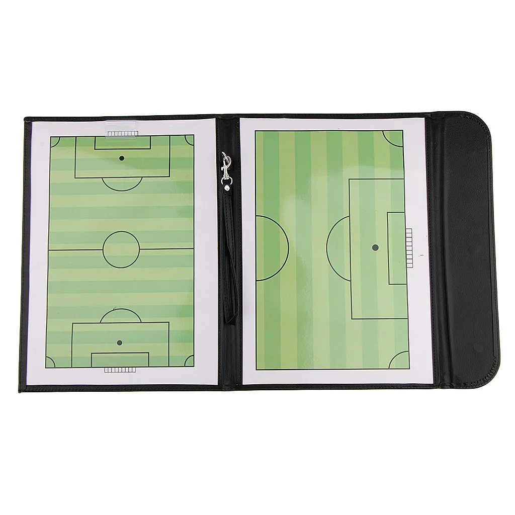 

Precision Leather Magnetic Soccer Coaches A4 Tactics Boards Folder + Pen