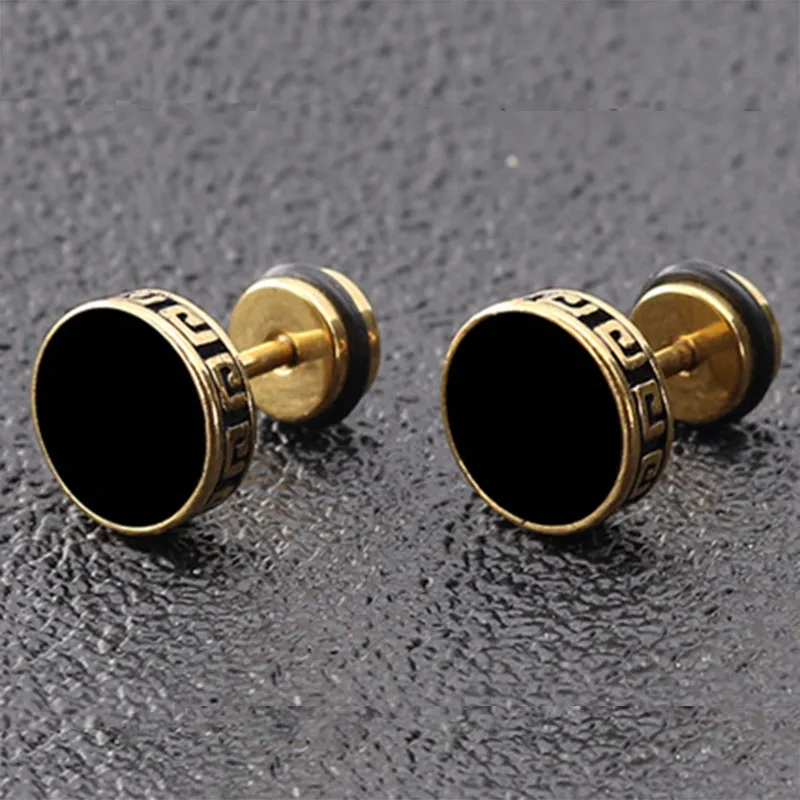 Мужские серьги в стиле панк mMINCN мужские титановые стальные из нержавеющей стали