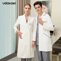 high quality white clothes lab coat uniforms nurse clothes beauty salo scrub lab coat robes hospital dental clinic medical gown