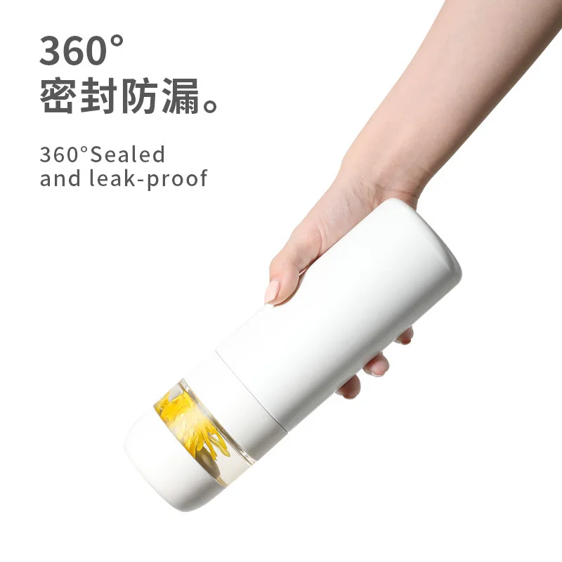 

Tea separation tea cup vacuum 316 stainless steel insulation Cup creative flower tea cup men and women portable accompanying cup