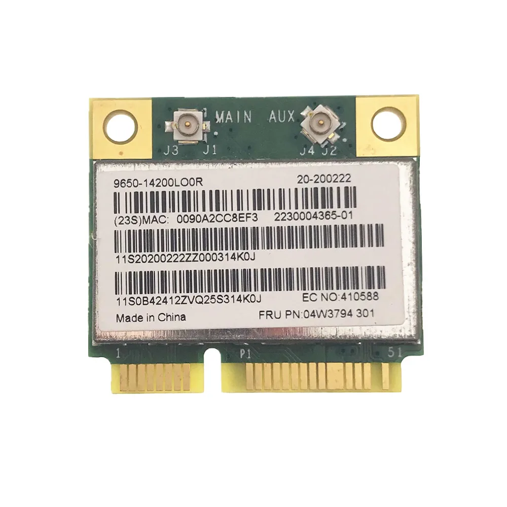 

Lenovo ThinkPad E330 E431 E531 E430C E530C S431 S531 FRU:04W3974 BCM943142HM сетевая карта с Bluetooth 4,0