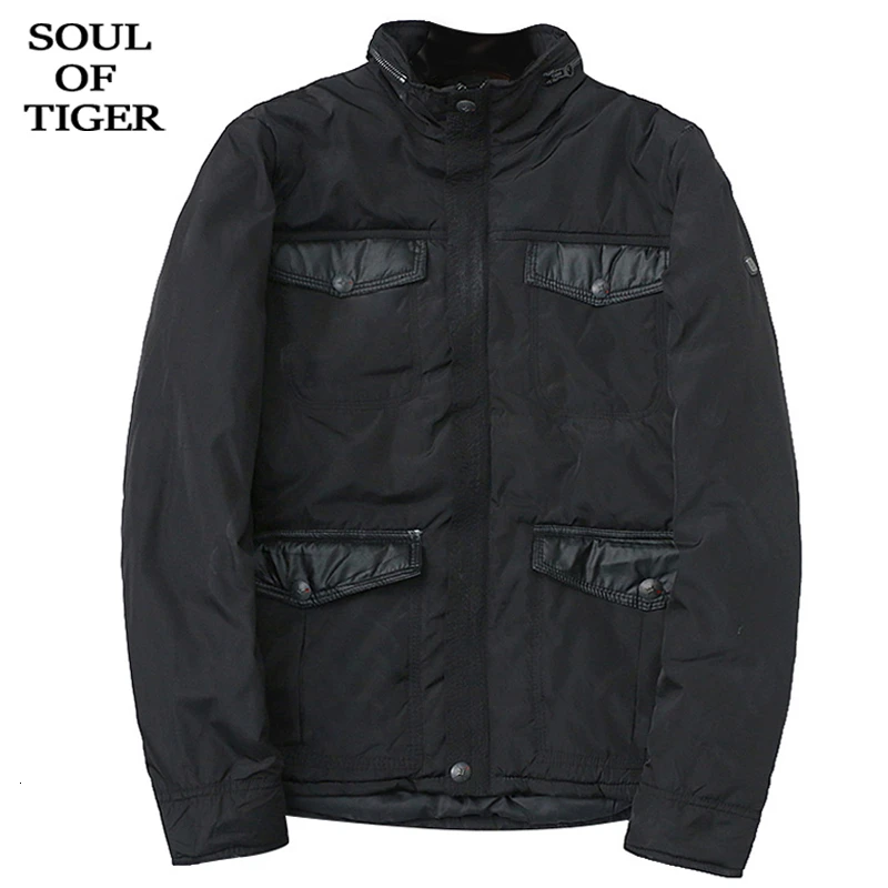 Мужская винтажная парка SOUL OF TIGER Повседневная теплая куртка в стиле пэчворк