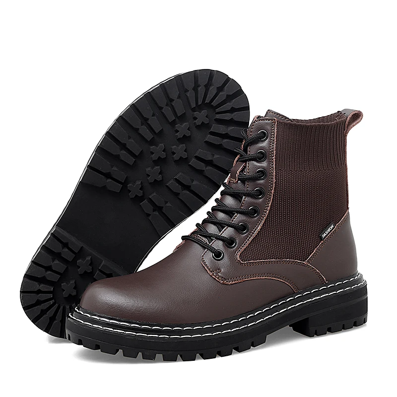 

Classic Martin Boots Men's Shoes Couple Leather Boots Cashmere Men's Footwear Tooling Boots High-top Men's Shoes