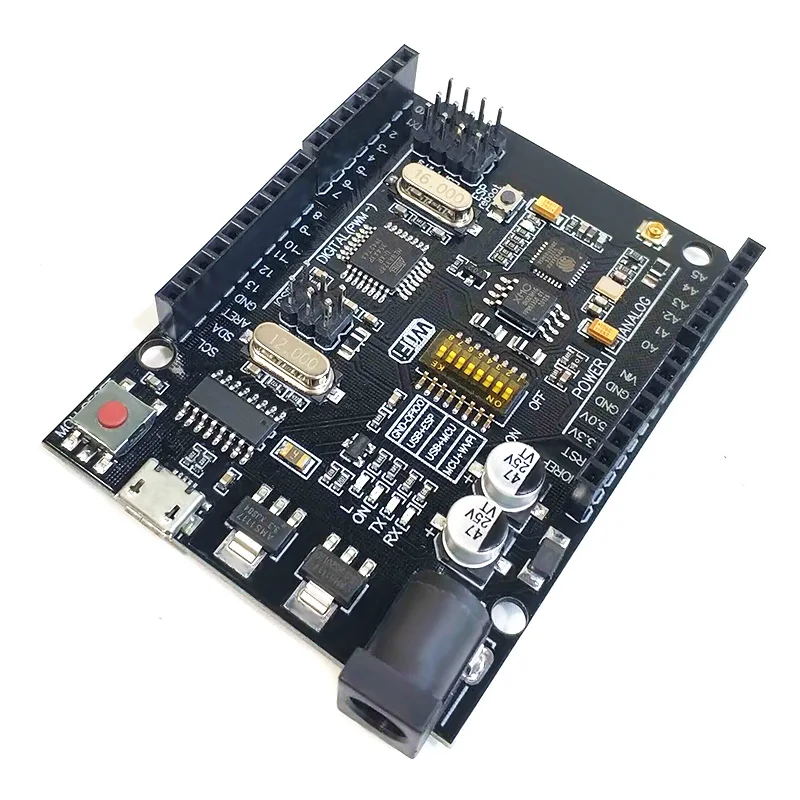 Плата макетная ATmega328P CH340 ATMEGA16U2 контроллер для Arduino UNO R3 Wi-Fi совместимая с Nano V3.0 Pro Mini