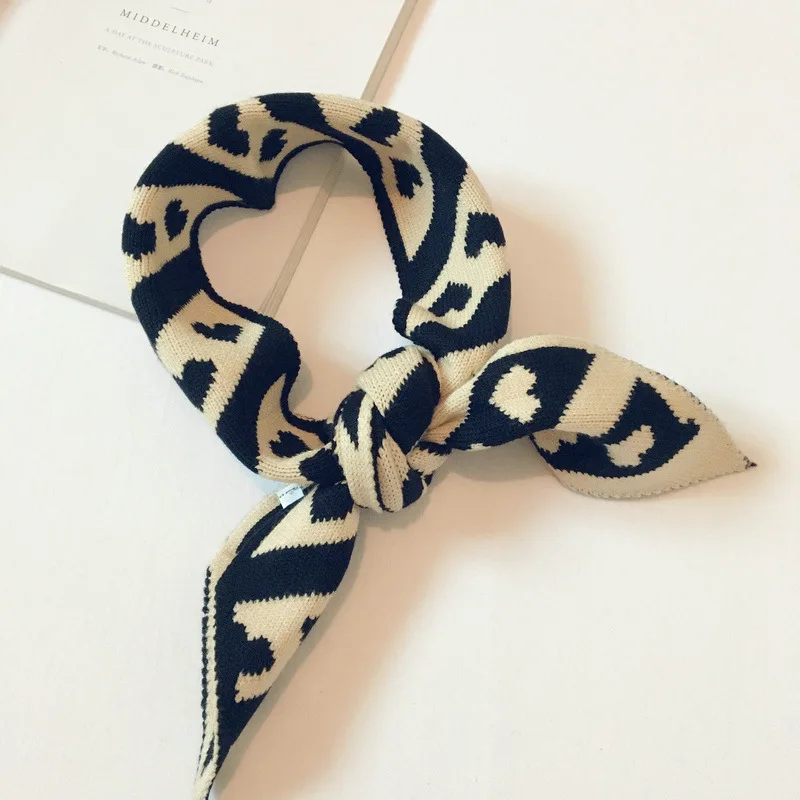 Корейский шерстяной вязаный винтажный осенне-зимний толстый женский шарф с