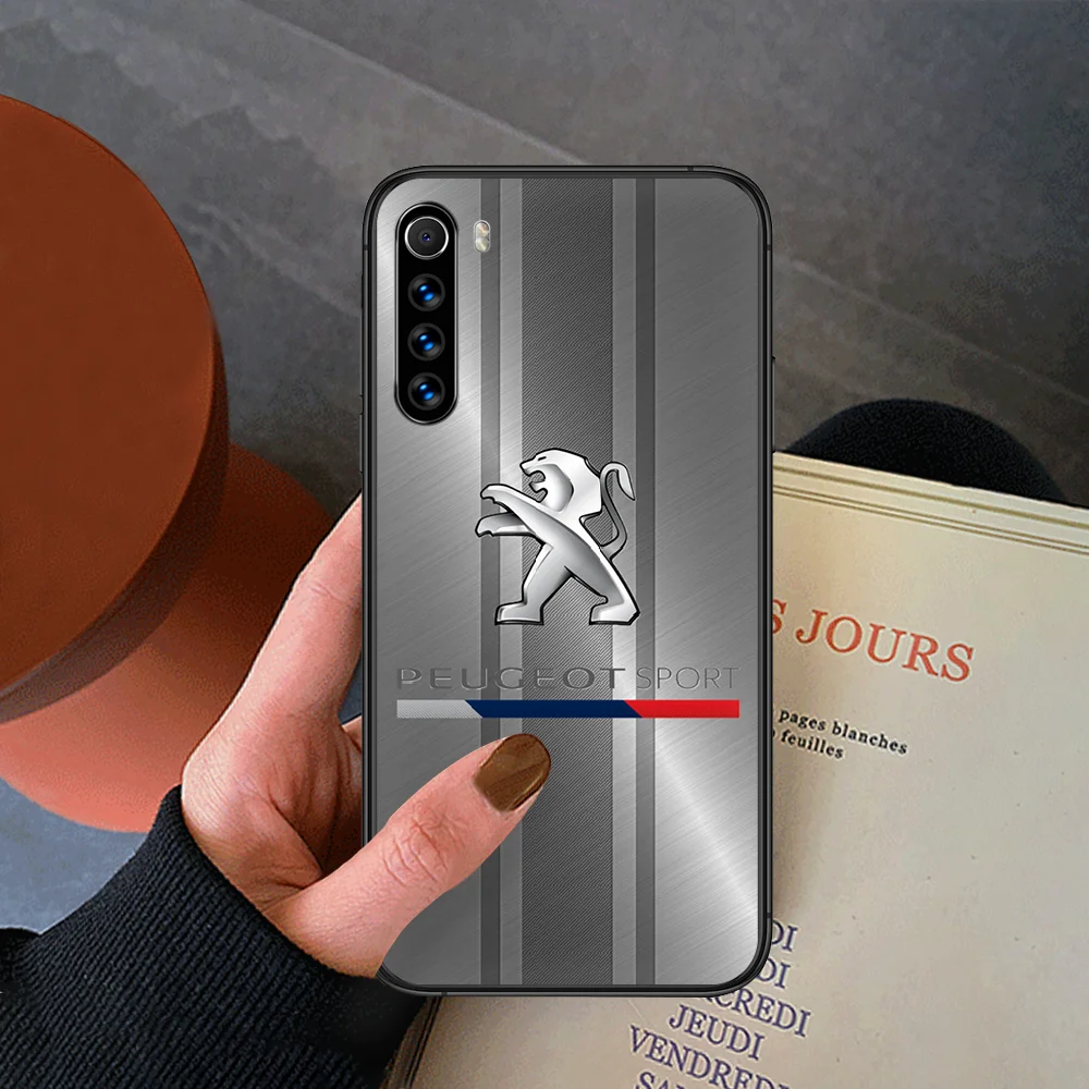 

Car Peugeots Phone Case For Xiaomi Redmi Note 7 8 8T 9 9S 4X 7 7A 9A K30 Pro Ultra black Funda Pretty Cover Painting Prime