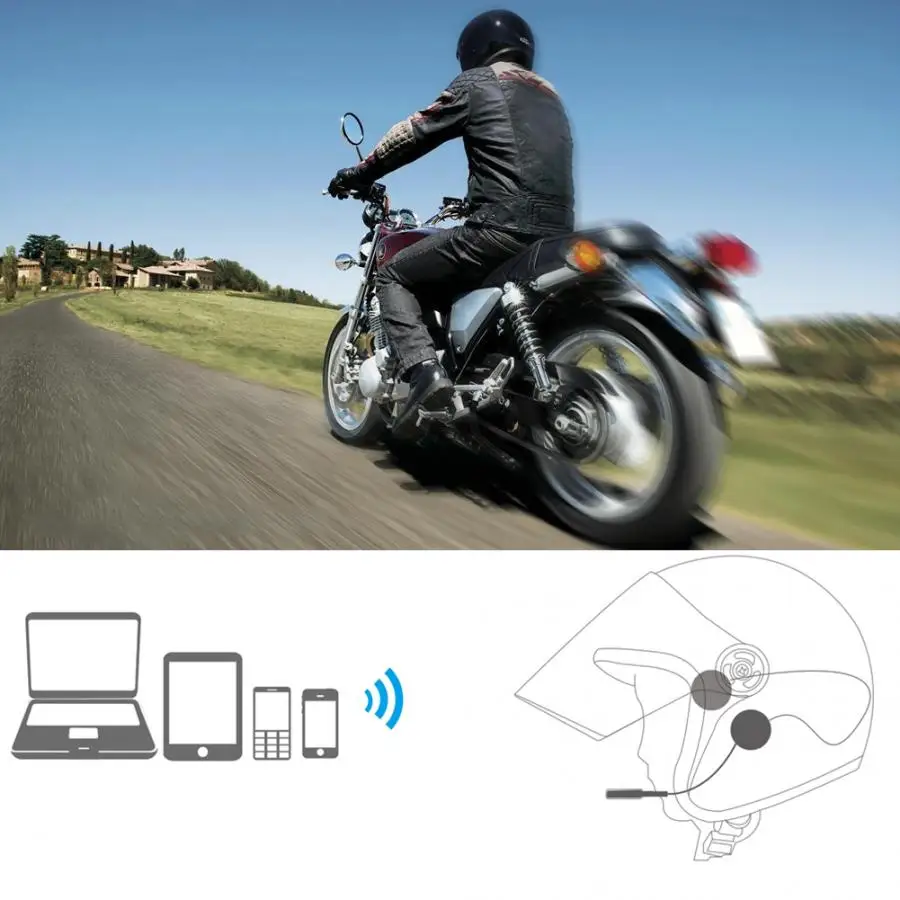 Гарнитура для шлема Moto rcycle Bluetooth беспроводная гарнитура колонки музыкальные
