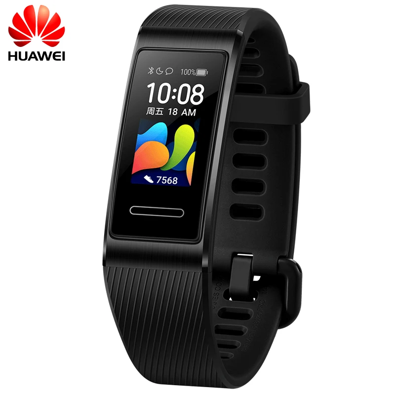 Оригинальные Смарт-часы Huawei Band 4 Pro GPS Amoled 0 95 дюйма металлический материал