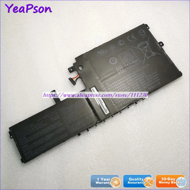 Ноутбук Yeapson C31N1721 11 4 в 5000 мАч Аккумулятор для ноутбука Asus дюйма|Аккумуляторы