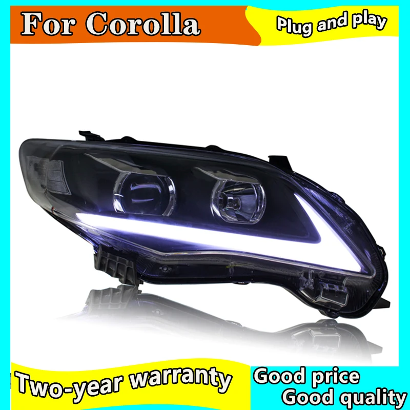 Стайлинга автомобилей Фара для Toyota corolla 2011-2013 светодиодный фары
