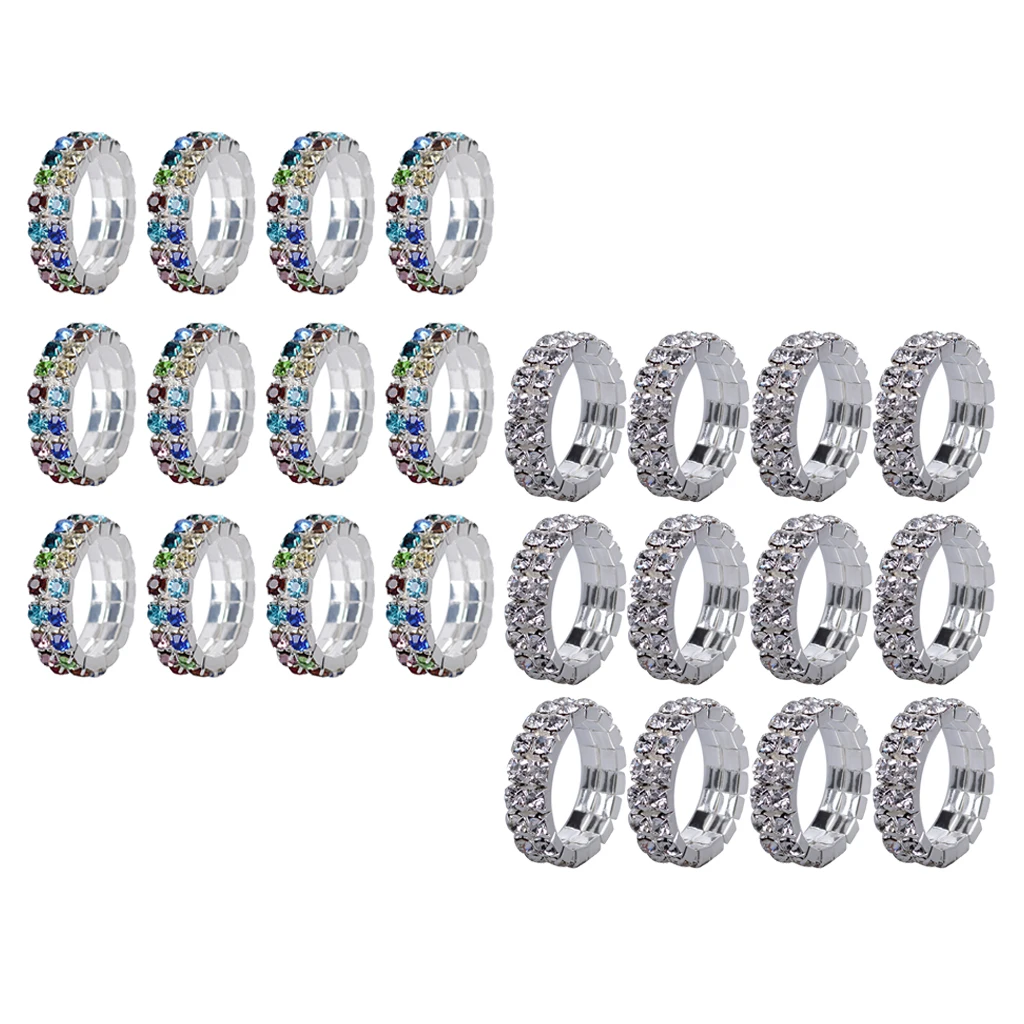 

12 шт., эластичные ювелирные изделия с кристаллами