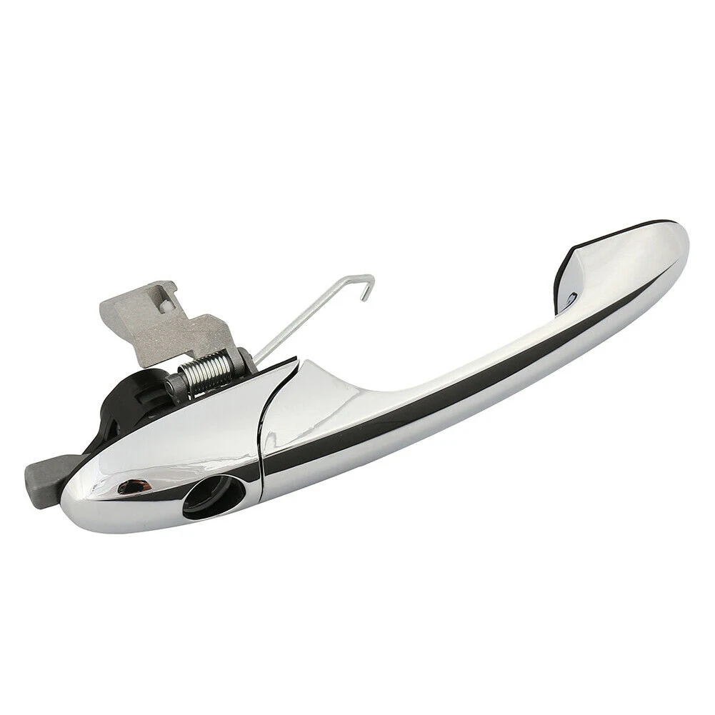 735592012 Smooth Complete With Hinge Hole Professional Chrome Car Outer Door Handle Front Rear Auto Repair For Fiat 500 Offside |