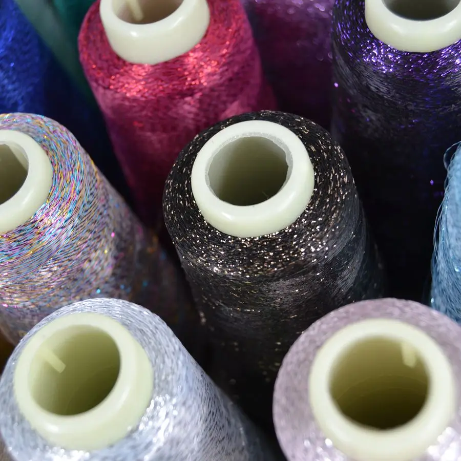 Новинка 2020 швейная нить радужного цвета пряжа блестящие нитки для вышивки сделай