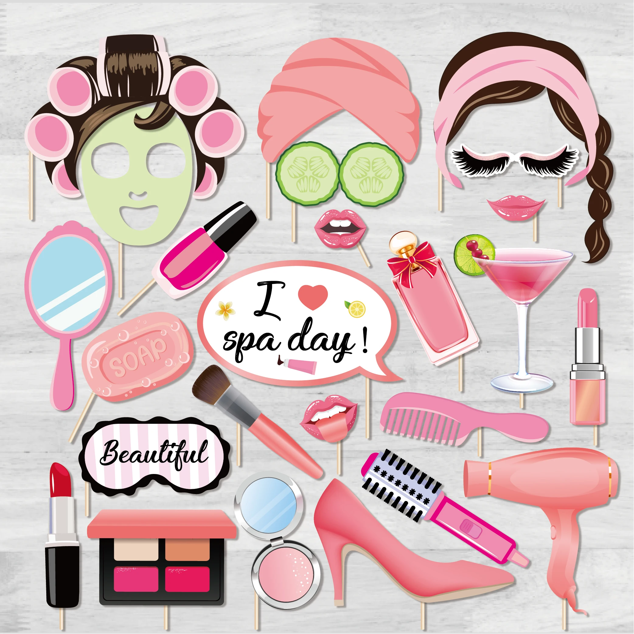 25 шт. Make Up украшения для тематических вечеринок помада «сделай сам» реквизит для фотографий для милых девушек вечеринок по случаю Дня рождения свадебные сувениры Свадебная вечеринка поставки