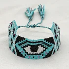 Go2boho ювелирные изделия в стиле бохо от сглаза браслет для женщин браслеты браслет ручной работы подарок Миюки бусины богемный браслет на руку Регулируемая кисточка