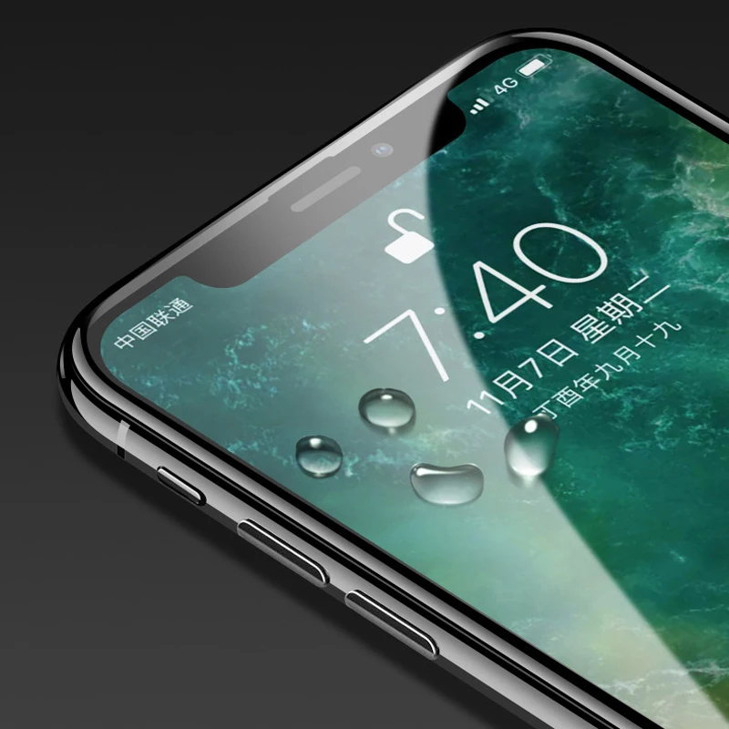 2 шт. 10D полное покрытие закаленное стекло для iPhone 11 Pro Max X XS XR 8 7 6 6S Plus 9H изогнутая