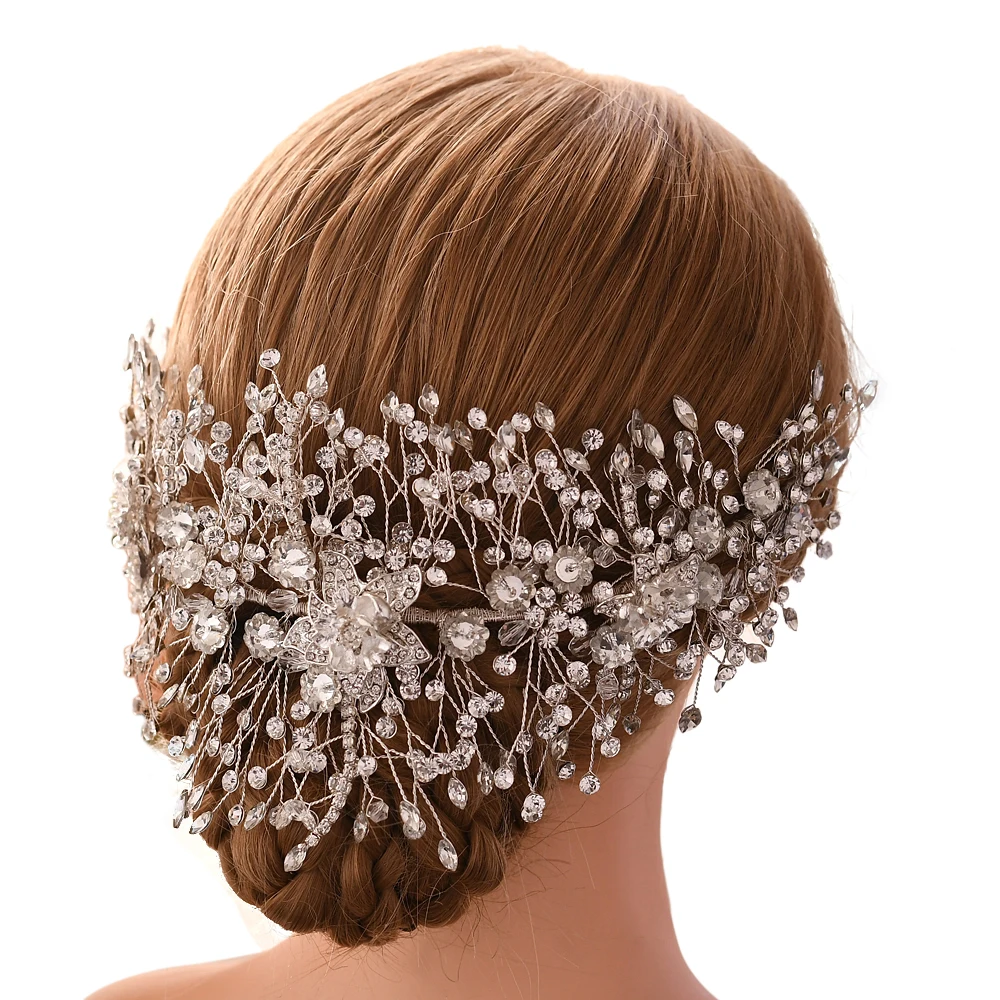 

HP286 роскошные свадебные Головные уборы Свадебные украшения для волос аксессуары для волос повязка на голову для невесты свадебная диадема для волос невесты повязка на голову в подарок