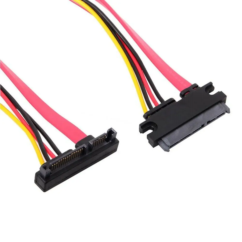 BAAQIi Up angle SATA III 3 0 7 + 15 22 контактный штырь гнездо диаметром 30 см с 4 проводами кабель