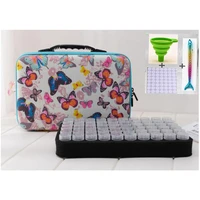 new 60 bottles diamond painting box tool container storage box carry case holder hand bag zipper design shockproof durable