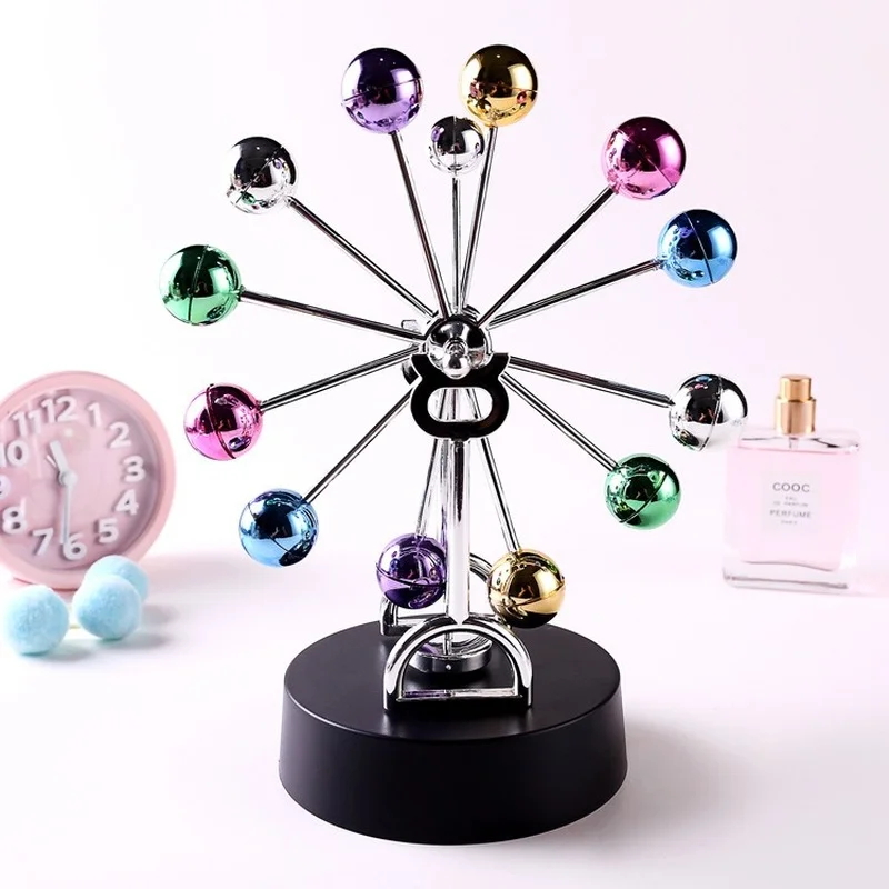 

Birthday Gift Creative Color Ferris Wheel Electromagnetic Pendulum Creative Perpetual Motion Model Desktop Decoration Gift