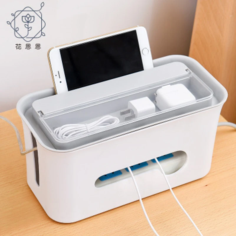 Беспроводная настенная пластиковая коробка для хранения кабеля | Дом и сад