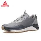 Кроссовки мужские HUMTTO, из натуральной кожи, повседневные, спортивная обувь для тренировок