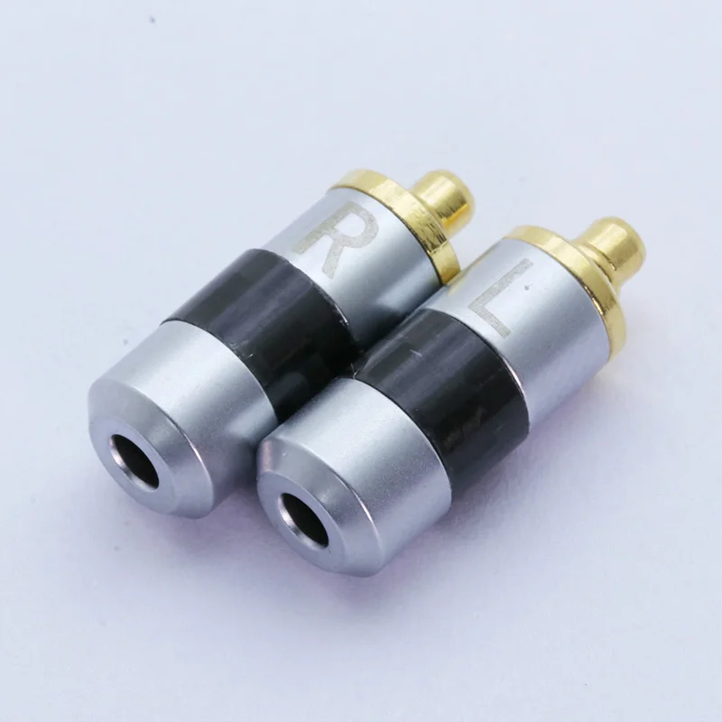 2 шт. штырек MMCX вилки разъем для Shure ED5 SE535 L/R позолоченные контакты с мм отверстие