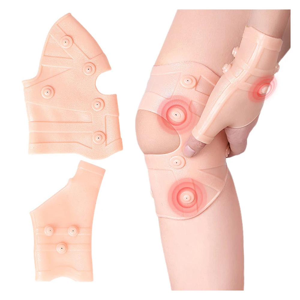 

SEBS Magnet Protector Set Feet Hands Wristband Protectors knee Protection Skin Care Anti Cracking For Outdoor Cycling Sports Use