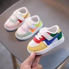 2021 Новая модная детская повседневная обувь для первых шагов, для мальчиков и девочек, мягкая нескользящая обувь для новорожденных, кроссовки для От 1 до 3 лет