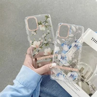 fashion luxury planting flower phone case for iphone 11 12 pro max xs x xr max 7 8 plus se 2020 bumper soft cover